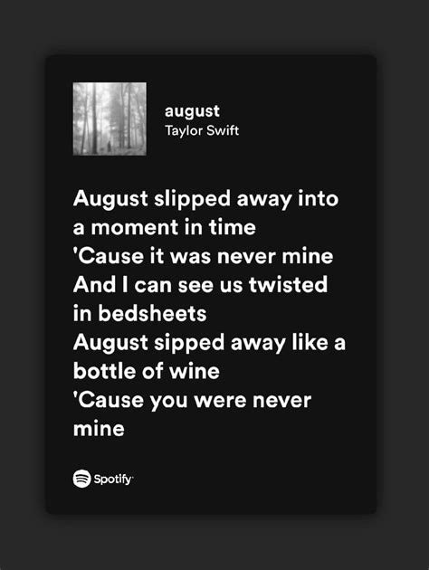 taylor swift august lyrics|august taylor swift lyrics español.